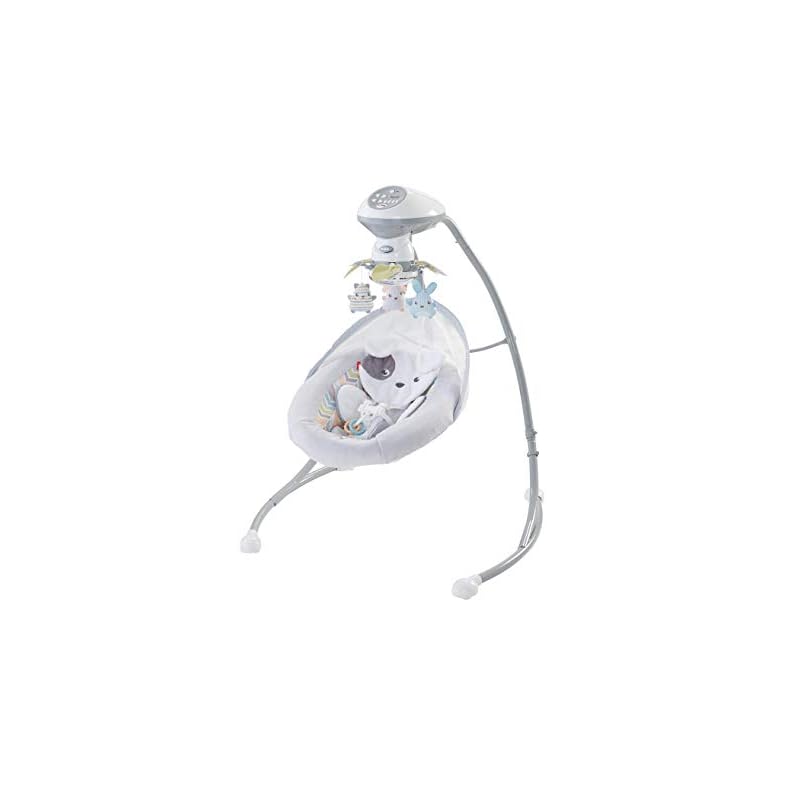 Fisher-Price Sweet Snugapuppy Swing, dual motion baby swing with music, sounds and motorized mobile