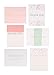 30 Letterpress Thank You Notes Pink Thank You Cards with Gold Printed Envelopes and Sticker Seals. Formal Bulk Set for Bridesmaid, Cute Baby Shower Girl, Bridal Shower Thank You Cards Pink and Gold.