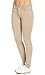 Classic Stretch Knit Skinny School Pants in Khaki (Plus Sizes Available S-3XL)