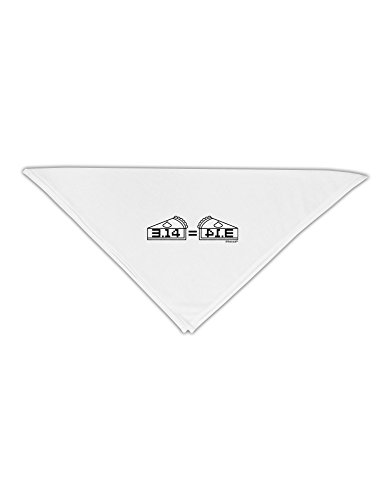 TooLoud Pi Day Design - 314 Equals Pie Mirrored Pies Adult 19" Square Bandana