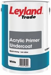 Leyland Trade Acrylic Primer Undercoat White 2.5L by Leyland Paint