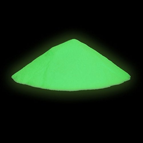 neon nights 100g Phosphorescent Glow Pigment Luminous Color Pigments Glow in the Dark Neon Colored Paint Powder Afterglow, Color: Yellow-Green