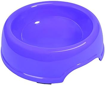 Durable Pet Bowl, Dripless Water Anti Slip Bite-resistant Pet Feeder for Dog and Cat (Purple)