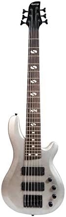 Pittsburgh 6 string Electric Bass Guitar Active Pick ups (grey)