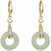 DIAMANTIO Bold Gold Geometric Statement Earrings for Women – 18K Gold Plated, Modern Abstract Fan Design, Lightweight Alloy Earrings