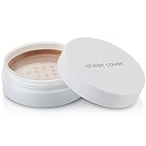 Sheer Cover Studio - Perfect Shade Mineral Foundation - Lightweight - Natural and Flawless Coverage - Deep Dark Shade - with FREE Powder Brush - 90 Day Supply /4 Grams