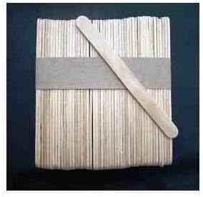 100 PLAIN WOODEN STANDARD LOLLY STICKS by Ark