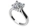NANA Jewels 1to4ct Simulated Diamond Engagement ring Round-Princess-Cushion-Asscher Solitaire Lucita Cz & Silver