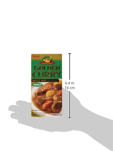 S&B, GOLDEN CURRY JAPANESE CURRY MIX, MEDIUM HOT, 3.2 OZ
