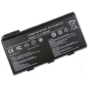 9 cell Battery for MSI BTY-L74 A6200 CR600 CR610 CR620 A500 BTY-L74 A5000 6600mAh (B-MSI-03-H) - by Generic