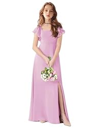 TAISHAN Junior Bridesmaid Dress for Wedding Ruffle