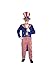 Rubies Mens Patriotic Uncle Sam Costume Party Supplies, Red/White/Blue, Medium US for themed parties and Halloween