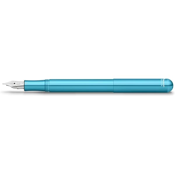Kaweco LILIPUT Fountain Pen – Silver Aluminium, Fine Nib, 12.5 Cm, Uses Standard Ink Cartridges