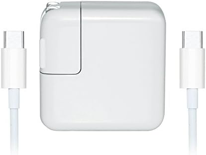 GODFREY 29W USB-C Power Adapter for Apple MacBook 12-inch Laptop Charger, Replacement Power Adapter Charger with 1M USB-C to USB-C Charge Cable