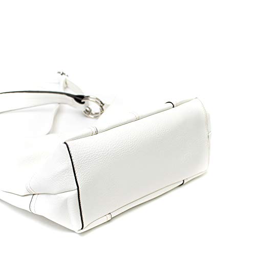 Americana Bucket Style Hobo Shoulder Bag with Big Snap Hook Hardware - Thumbnail 5