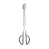 NPYPQ Stainless Steel Kitchen Tongs, 16 Inch Extra Long BBQ Barbecue Tongs for Grilling, Long Reach Grill Tongs with Comfortable Handle - Black