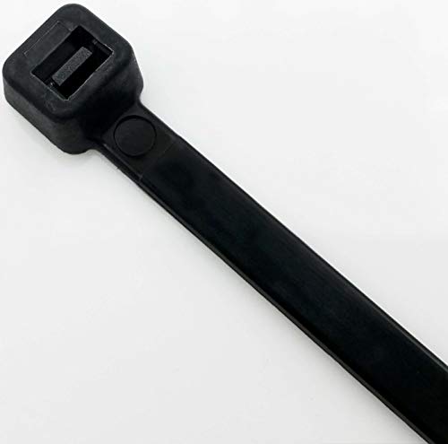 Cambridge ZipIts Multi Purpose Cable Ties Zip Ties 14 Inch 75 Lb 1000 Pieces Standard Duty UV Black