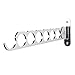 Wallniture Costa Clothes Rack, Wardrobe Closet Organizer and Storage Set of 2, Wall Mount Drying Rack, Steel Chrome