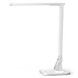 TaoTronics LED Desk Lamp with USB Charging Port, 4 Lighting Modes with 5 Brightness Levels, 1h Timer, Touch Control, Memory Function, White, 14W, Official Member of Philips Enabled Licensing Program