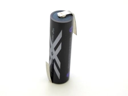Sanyo Eneloop HR-3UWXB_ZL Mignon-Akku (2550mAh, 1,2V) mit Nickel Lötfahnen Tags Z-Form (5mm, 5A)