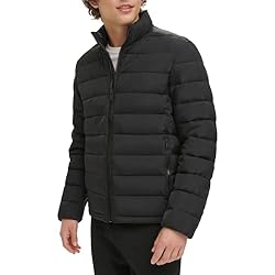 DKNY Men's Jon Quilted Stand Collar Puffer