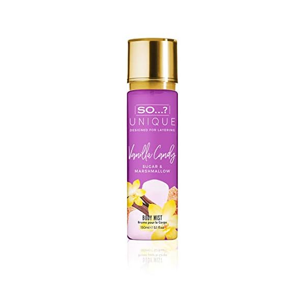 SO-Unique-Vanilla-Candy-Body-Mist-150ml So…? Unique Womens Vegan Vanilla Candy Body Mist Fragrance Spray 150ml