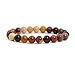 Natural Gemstone Bracelet 7 inch Stretchy Chakra Stones Healing Crystal Quartz Great Gifts (Unisex)