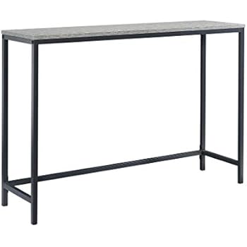 Amazon Com Sauder 424934 North Avenue Sofa Table Faux Concrete