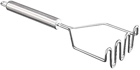Fecihor Potato Masher, 304 Stainless Steel Grip Mincer Great for Making Mashed Potato, Guacamole, Egg Salad and Banana Bread, Easy to Clean and Use