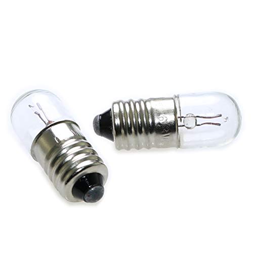 ToToT 25pcs E10 Mini Light Bulbs 6.3V 0.15A Physical Electrical Experiment Screw Base Indicator Light Incandescent Bulb Old-Fashioned Flashlight Lamp - Thumbnail 6
