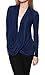 Free to Live 3 Pack Long Sleeve Nursing Tops Breastfeeding Shirts Cardigan Sweaters for Women (Large, Black, Charcoal, Navy)