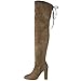 Fashion Thirsty Womens Thigh High Boots Over The Knee Party Stretch Block Mid Heel Size 6