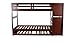 Discovery World Furniture Mission Twin Over Full Staircase Bunk Bed with Trundle in Merlot Finish