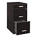 Office Dimensions 18in. Deep 3 Drawer Metal Organizer File Cabinet with Pencil Drawer, Black
