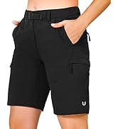 NORTHYARD Women's Hiking Cargo Shorts Quick Dry Athletic Outdoor Shorts with Pockets UPF 50+ for ...