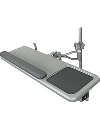 Balt Lotz Wall Mount estación de trabajo con solo monitor Arm, 90377, 51.25" H x 25.63" W x 31" D