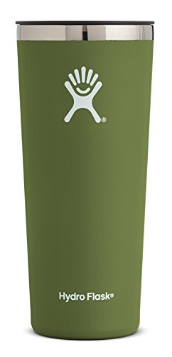 Hydro Flask 22 oz Double Wall Vacuum Insulated Stainless Steel Travel Tumbler Cup with BPA Free Press-In Lid, Olive