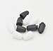 Sopeace 50pc Break Away Safety Clasp for Teething Necklaces and Bracelets Plastic Breakaway Clasps for Necklace (Black)