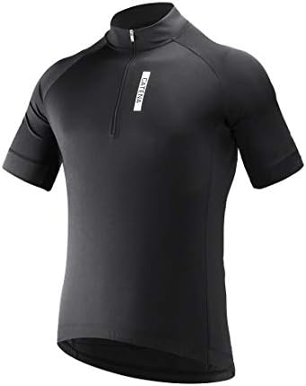 CATENA Men's Cycling Jersey Short Sleeve Shirt Running Top Moisture Wicking Workout Sports T-Shirt