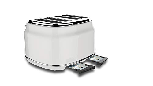 Homeart Artisan Toaster, 4 Slice, Cream