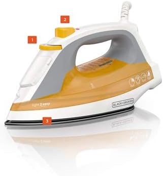 Black+Decker IR1050 Plancha compacta, Color Naranja: Amazon.es: Hogar