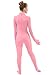 Ensnovo Womens One Piece Unitard Full Body Suit Spandex Skin Tights Pink,M