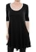 TRENDY UNITED Women's Half Sleeve Round Hem Swing Tunic Top with Pockets