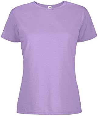 Casual Garb Women's Crew Neck Short Sleeve Tee T-Shirts for Women Lavender X-Large