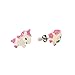 Skywisewin Hypoallergenic Pendant Earring Stud Earring Set for Kids, Cute ice cream Swing Pendant Earrings Little Girls Gifts