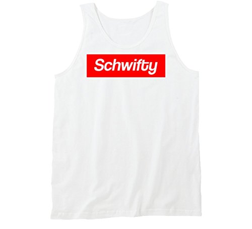 Schwifty Supreme Inspired Tanktop M White