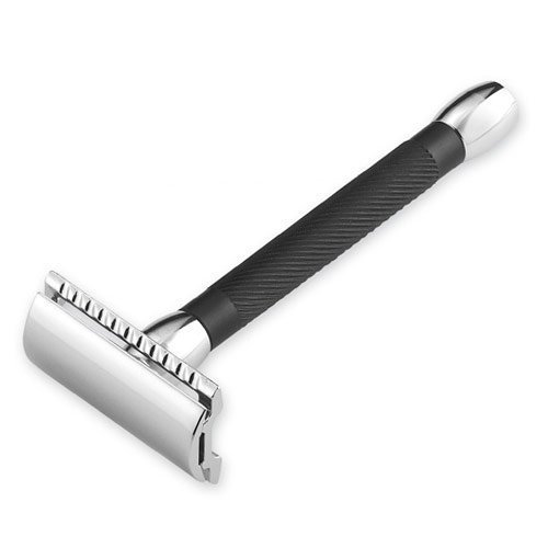 Merkur 20C Long Handle Black Double Edge Safety Razor