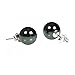 Trustmark 925 Sterling Silver 8mm Created Black Hematine Ball Stud Post Earrings