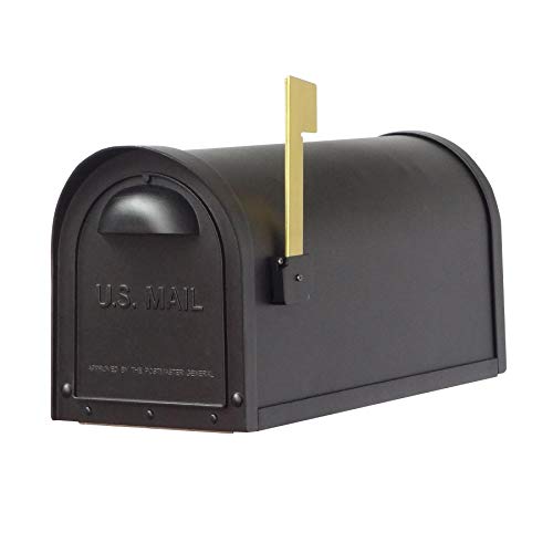 Special Lite Products SCC-1008-BLK Classic Curbside Mailbox, Black