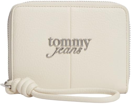 Tjw Bold Med Za AW0AW18446 - Cartera con Cremallera para Mujer, Color Beige (Papel de periódico), Talla única